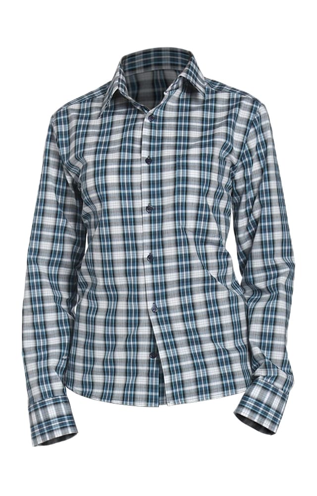 67804 Рубашка в клетку plaid blue (шотландка синяя) HIPSTER  Толстовки, рубашки, футболки, тенниски  размер 42 (84) 