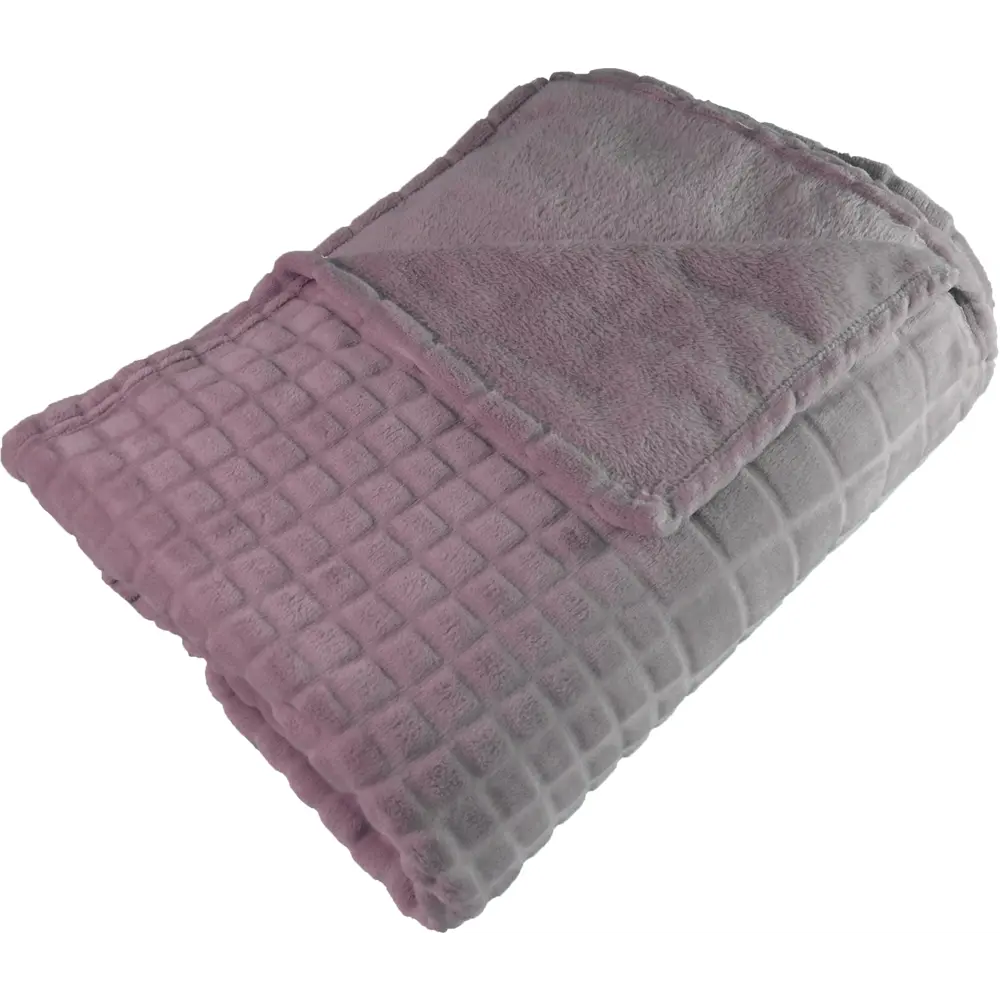 Плед Cuatro 200x220 см микрофибра цвет сиреневый Santreyd STLM-2093657