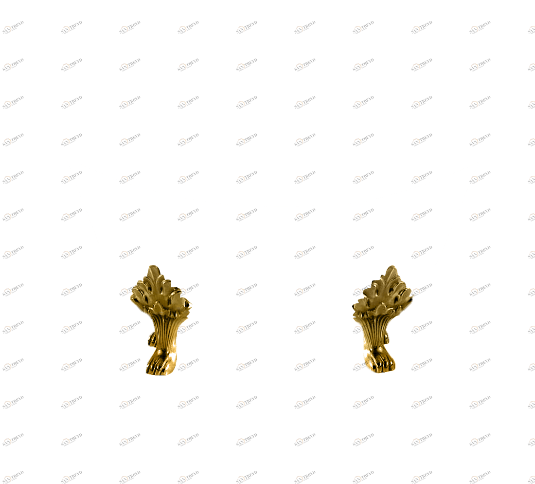 Gentry Home Bexley Cast iron bathtubs with feet Тюльпан сусальное золото GH103165 