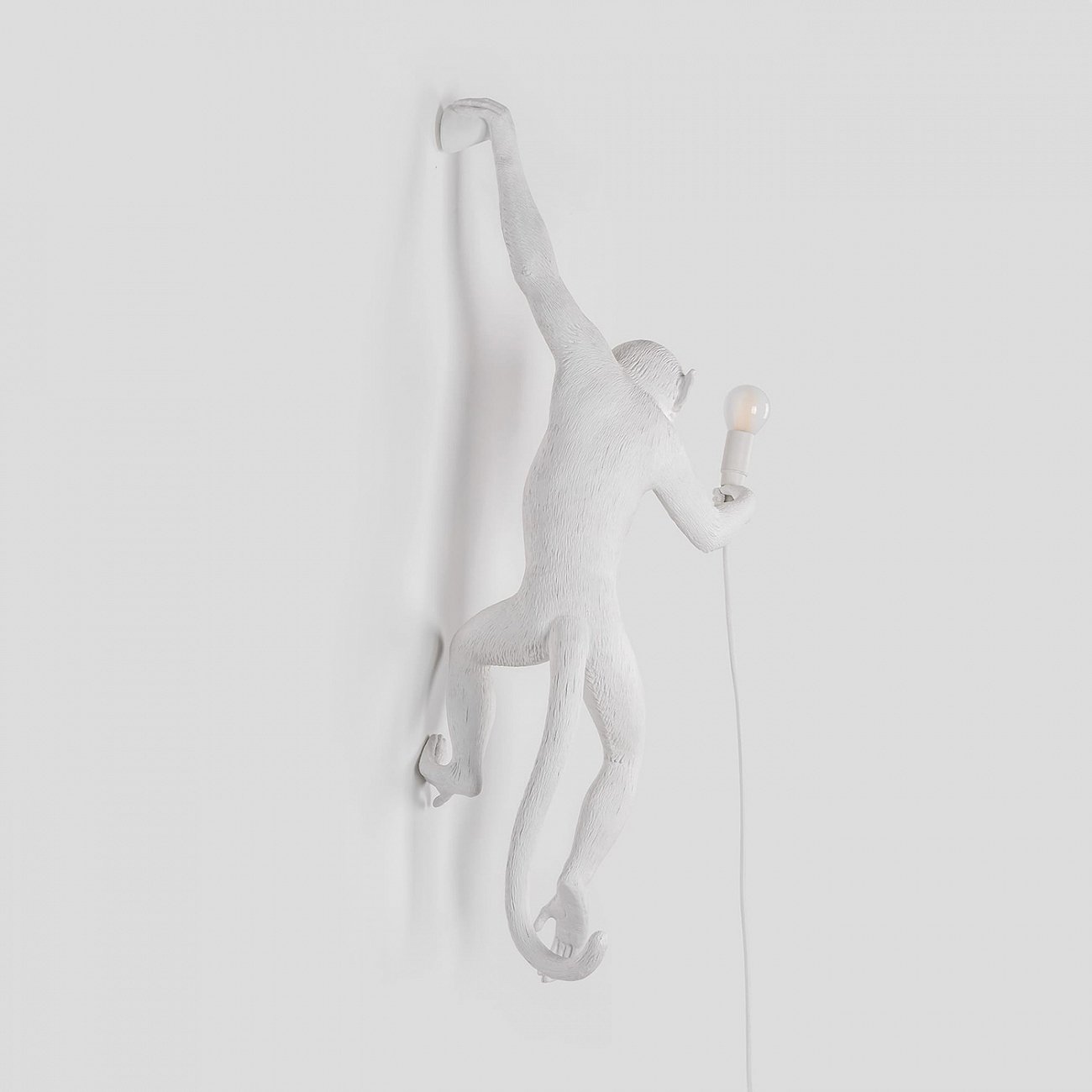 Светильник настенный белый Monkey Lamp Hanging Left 14881 SELETTI  00-3882922 Белый  - Вид №4