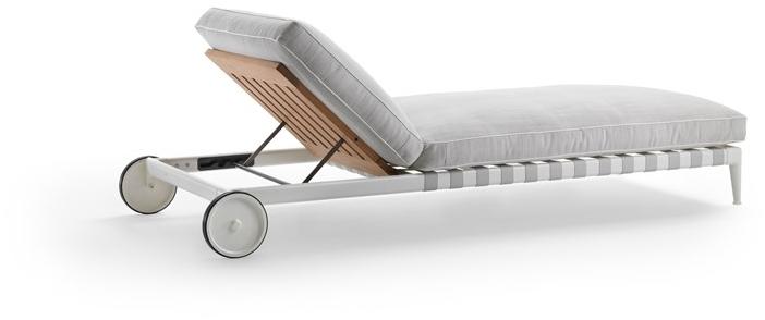 Flexform Тканевый садовый лежак на колесиках Atlante sun-id-1513930 - Вид №3