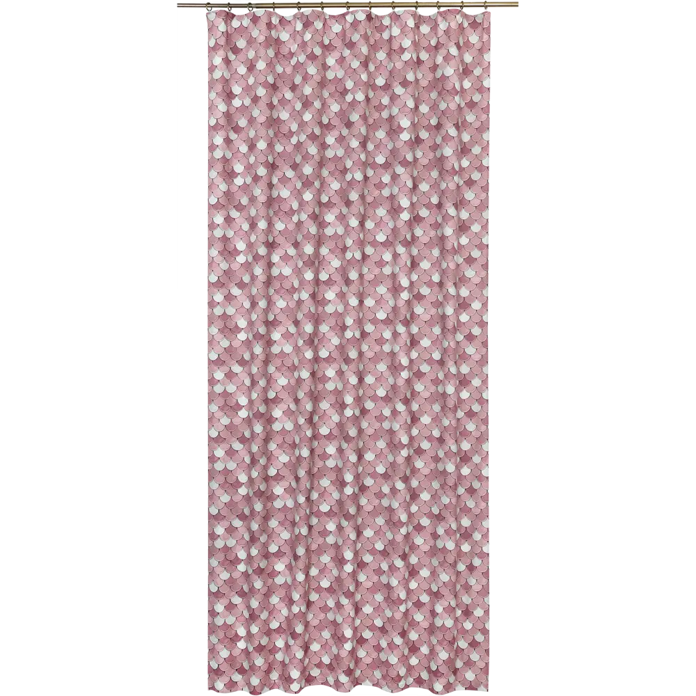 Штора на ленте «Мозаика», 160x280 см, геометрия, цвет розовый GARDEN STLM-2200737