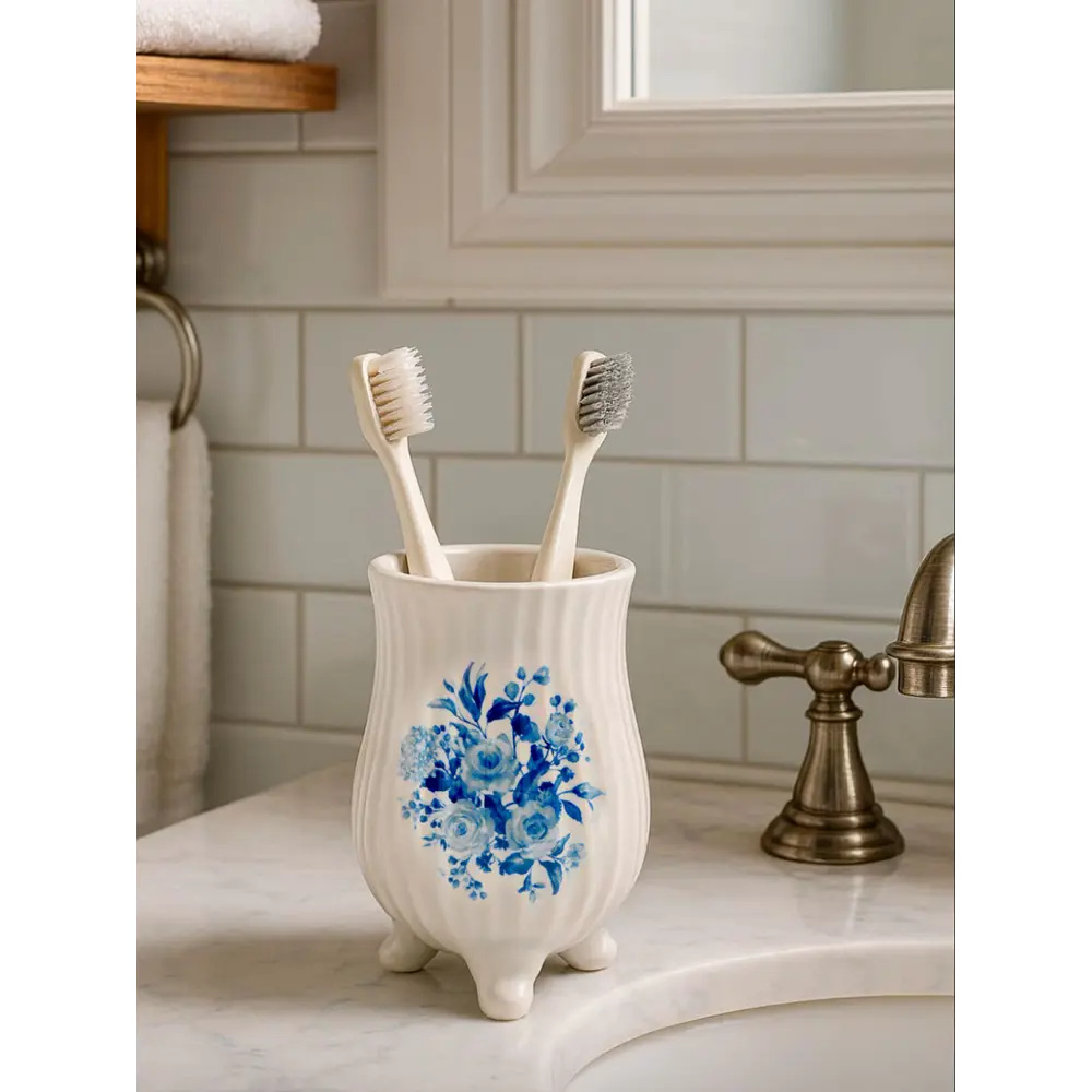 Стакан для щеток версаль керамика белый Santreyd STLM-2211998 - Вид №3