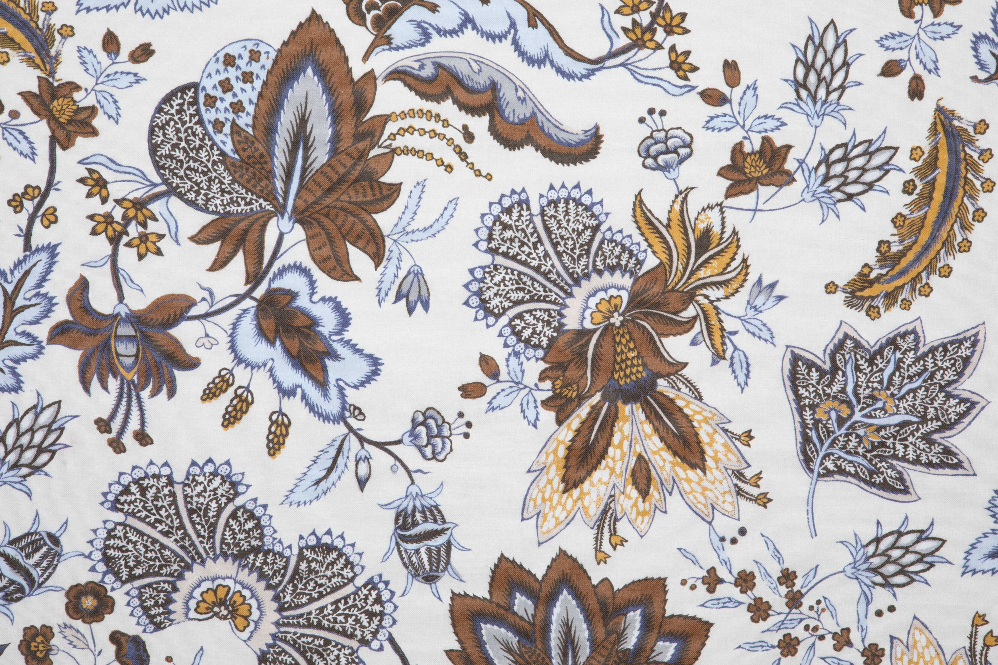 Хлопчатобумажная ткань с цветочным рисунком LELIEVRE Quenin-Belle Époque ARCH-00020380 - Вид №14