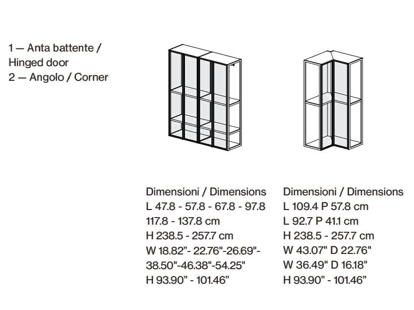 Металлическая секционная гардеробная Pianca TEATRO ARCH-00038354 - Вид №9