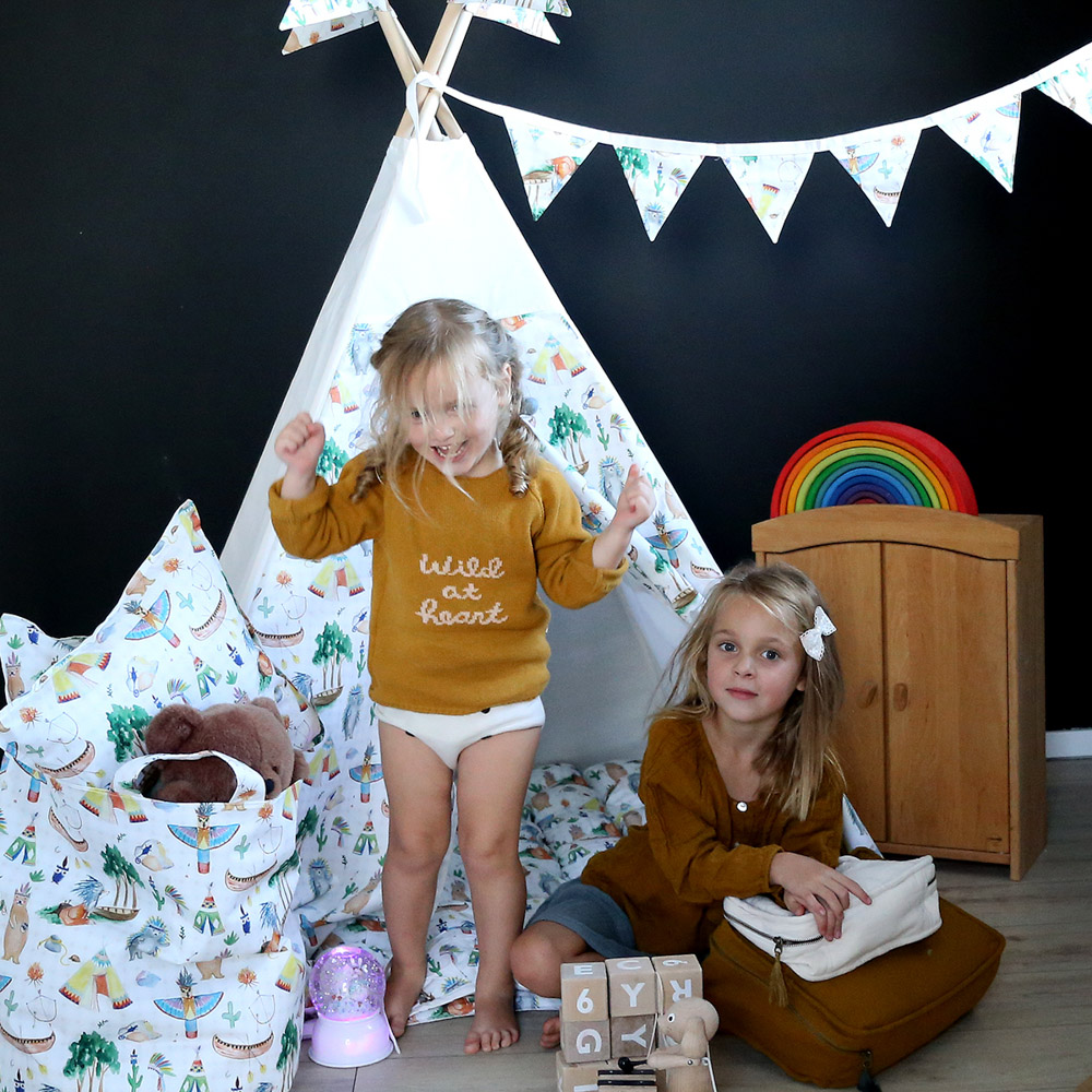 Тканевая корзина Native Party VAMVIGVAM NATIVE PARTY 282056 Белый;желтый;зеленый Santreyd  - Вид №4