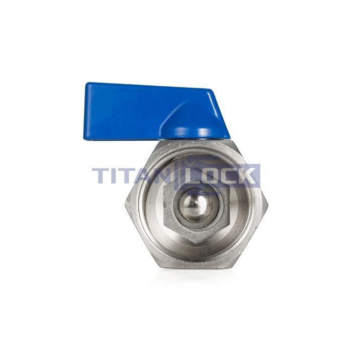 Шаровый кран мини ВР-ВР, резьба BSP 1", нерж. сталь, TL1MBV-FF TITAN LOCK  - Вид №4