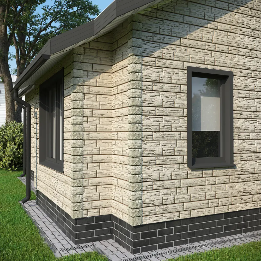 86273087 Угол наружный под камень Döcke цвет кешью STLM-1546012  - Вид №2