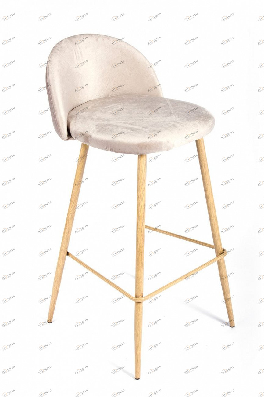 Барный стул с металлическими ножками латте Vivian BRADEX HOME  00-3974009 Бежевый 