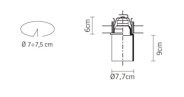 Fabbian Mono + Easy D14F17 01 встраиваемый потолочный 60416 - Вид №5