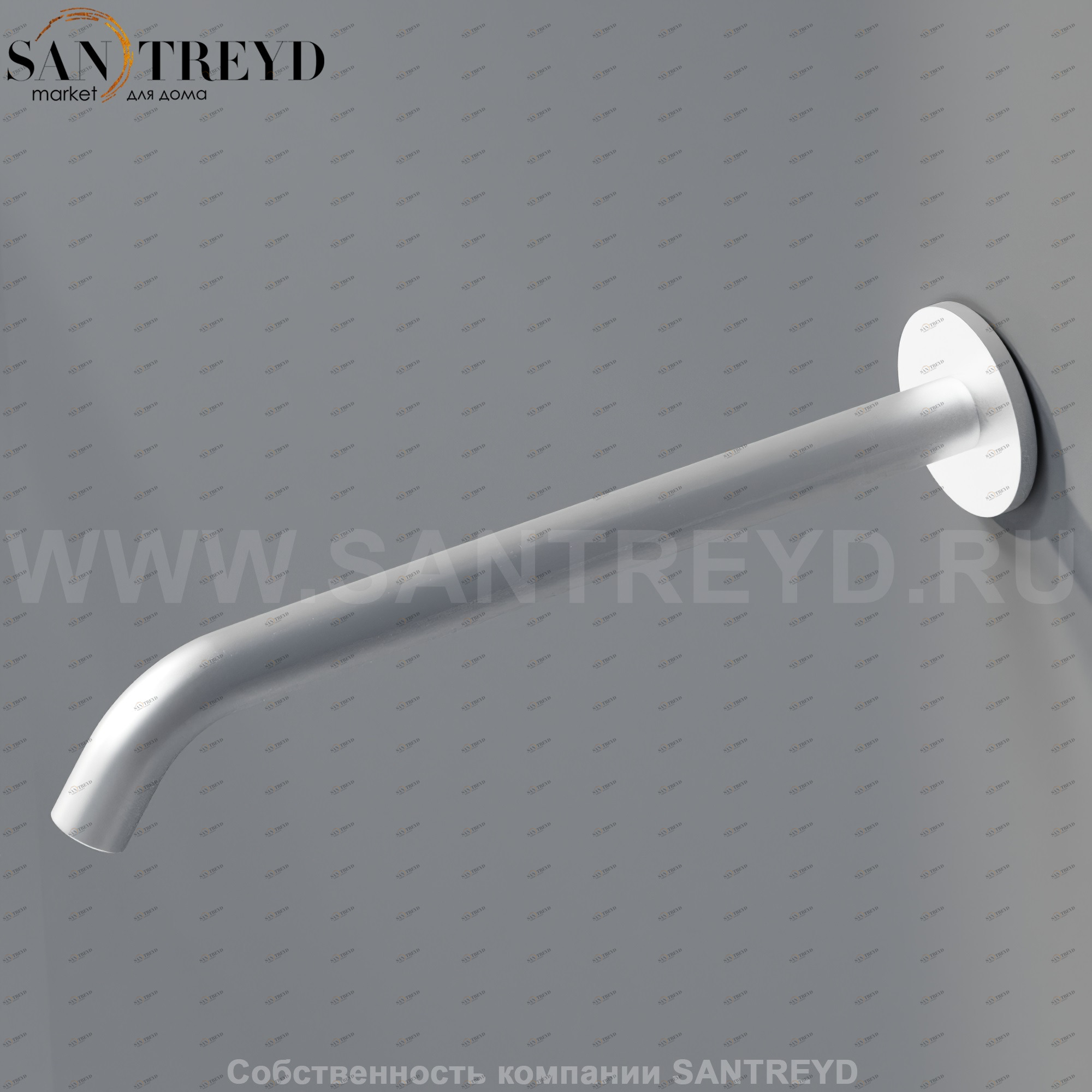 Настенный смеситель 30 см MET026SP FEZ для раковины хромированный матовый Agape MET026RSP