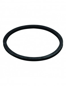 045500 005 01  Пластиковая плоская прокладка для дна сифона для умывальника, Д. 58,5 x 52,5 x 2 мм, 2 шт. Valentin Чернить