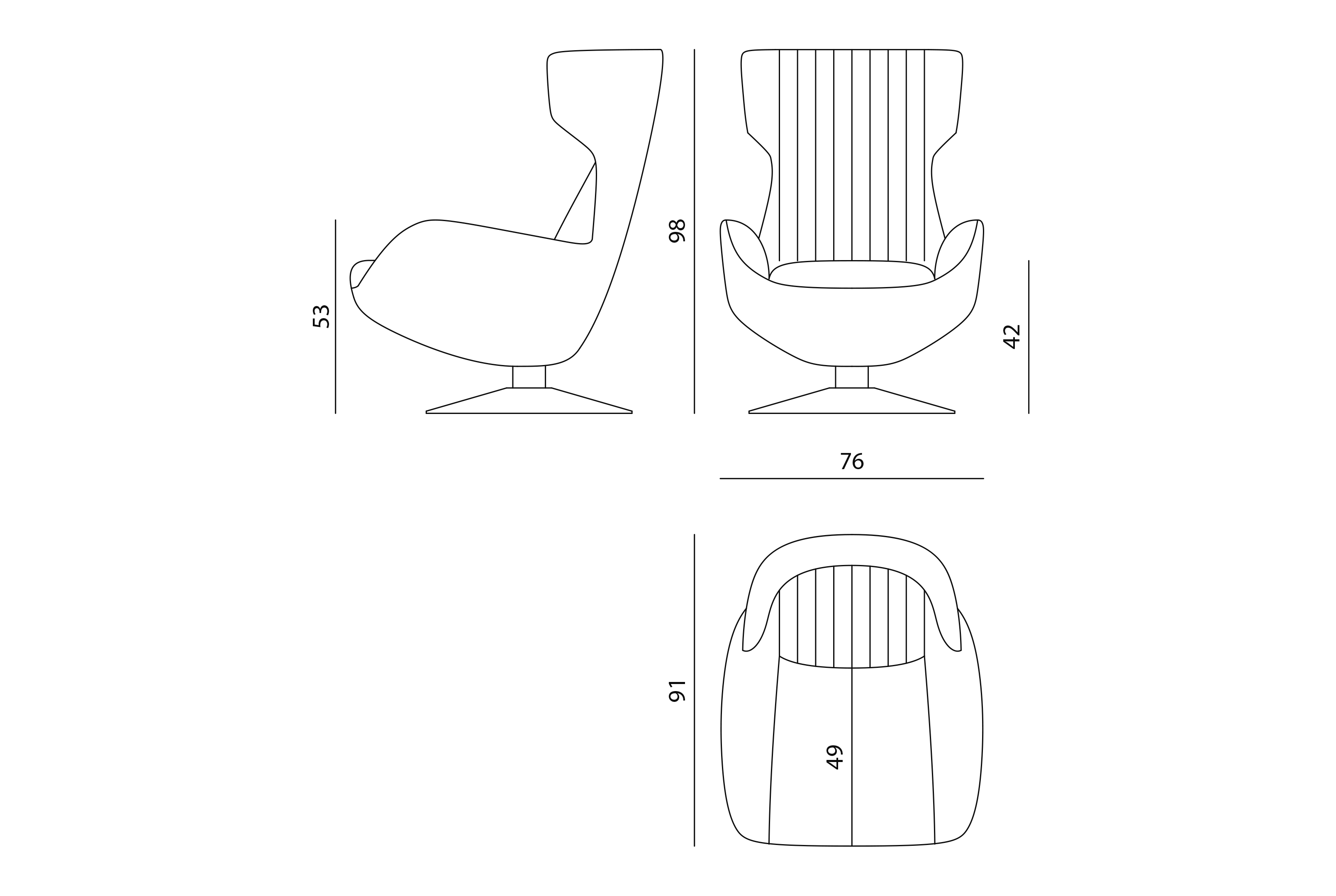 Cheyney Вращающееся кресло Visionnaire  - Вид №4