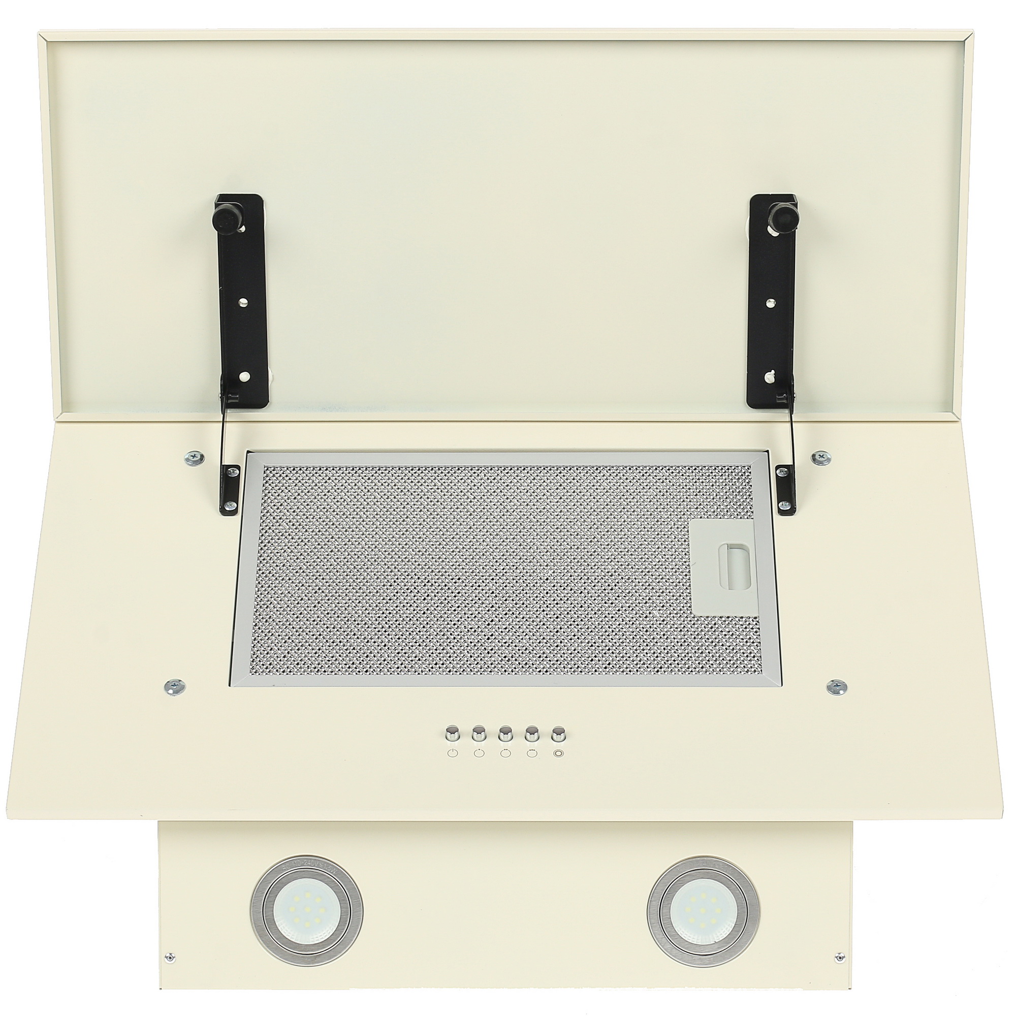 8127960 Вытяжка наклонная KRONA OLLY 600 PB бежевый/бежевый STDN-0141127 - Вид №8