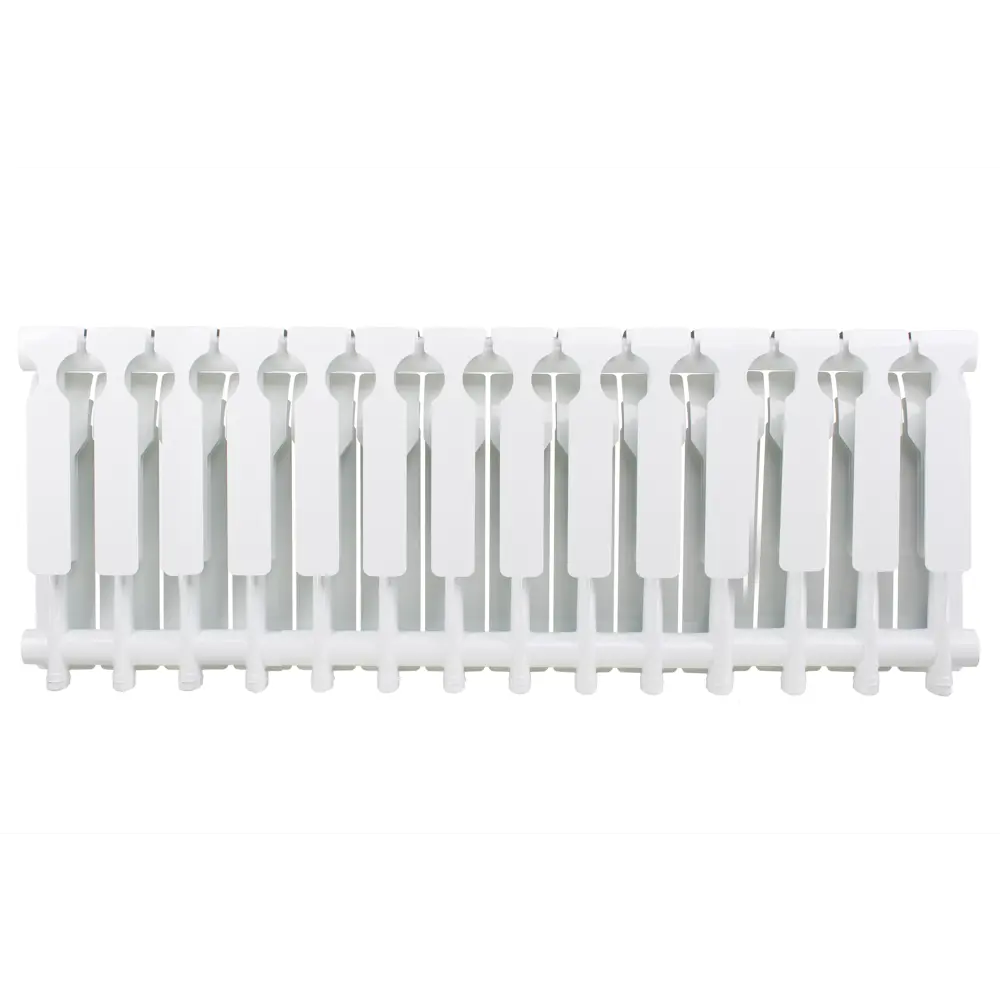 MONLAN Алюминиевый радиатор 14 секций белый 350/80 боковое подключение 89356048 STLM-0940535 - Вид №4