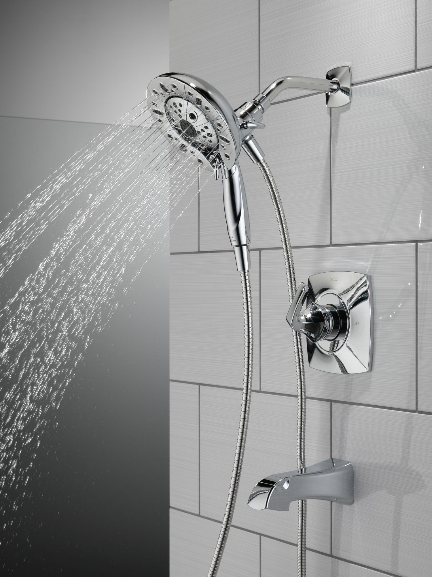 144789-I Монитор (R) для ванны и душа серии 14 с душем In2ition (R) - два в одном Delta Faucet Vesna Хром  - Вид №18