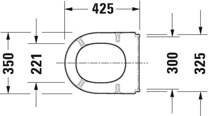 006381 Крышка сиденье для унитаза Duravit Starck 3 - Вид №3