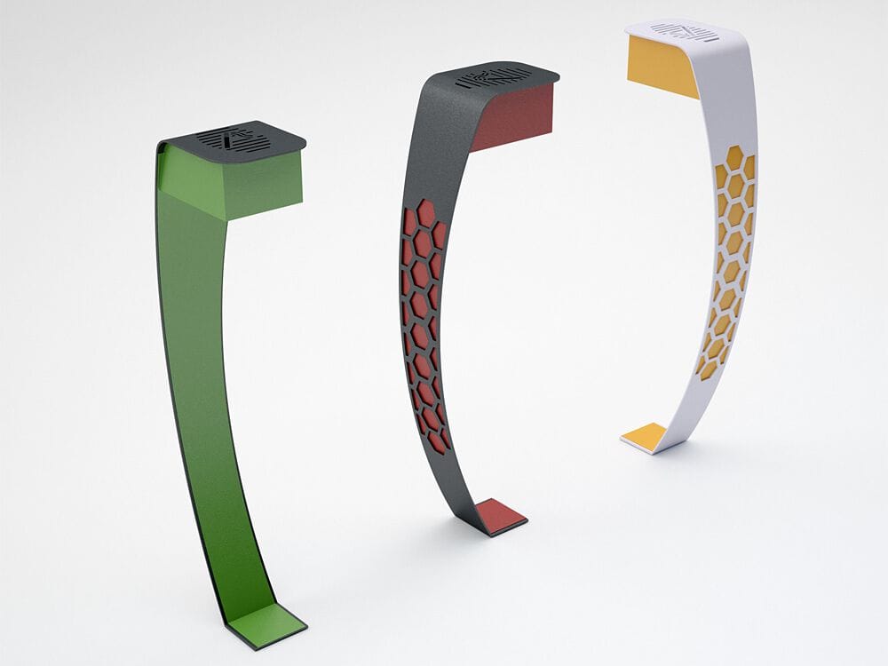 Стальная напольная пепельница для общественных мест CITYSì VELA ARCH-00023407