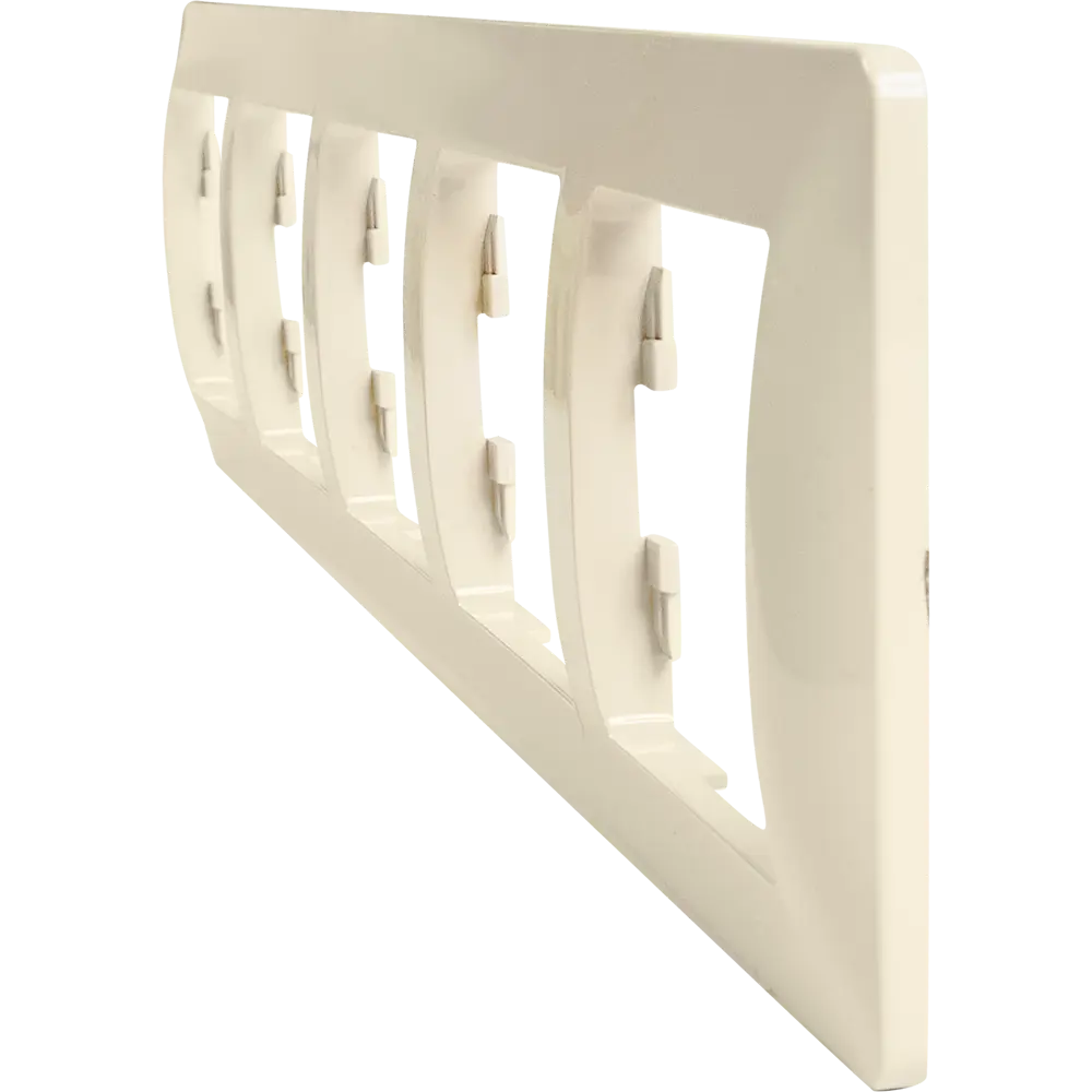 Schneider Electric Glossa - 5-постовая рамка для розеток в белом цвете 86710237 STLM-0070840 - Вид №2