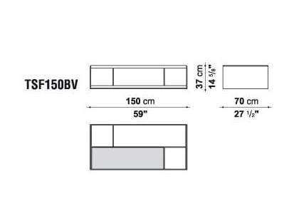 Деревянный прямоугольный низкий журнальный столик B&B Italia ARCH-00139830 - Вид №19