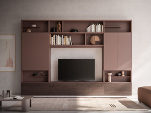 Деревянный секционный книжный шкаф