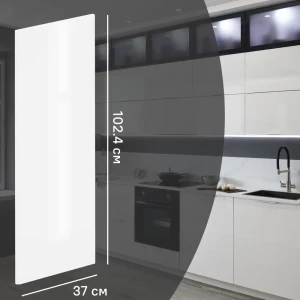 Фальшпанель для кухонного шкафа Аша 37x102 см KONSENSA ДСП цвет белый