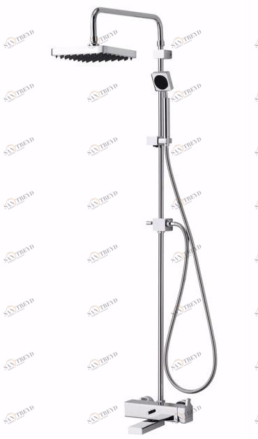 JUSTIME Настенная душевая стойка из хромированной латуни с ручным душем Mark ii sun-id-1470967