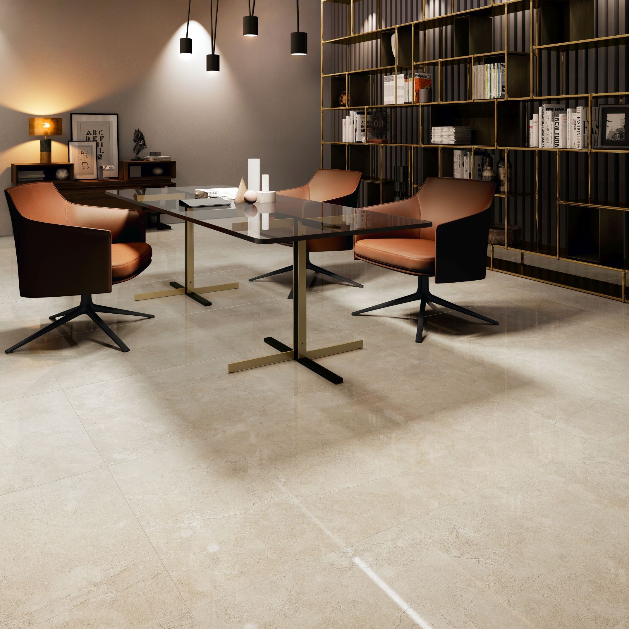 Белое керамическое покрытие с эффектом мрамора Supergres Purity of Marble ARCH-00085896 - Вид №7