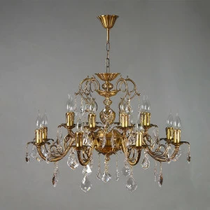 Подвесная люстра Ambiente Alicante 8888/8+8 AB Leaf Crystal бронза AMBIENTE ДИЗАЙНЕРСКИЕ, ALICANTE 188267 Бронза