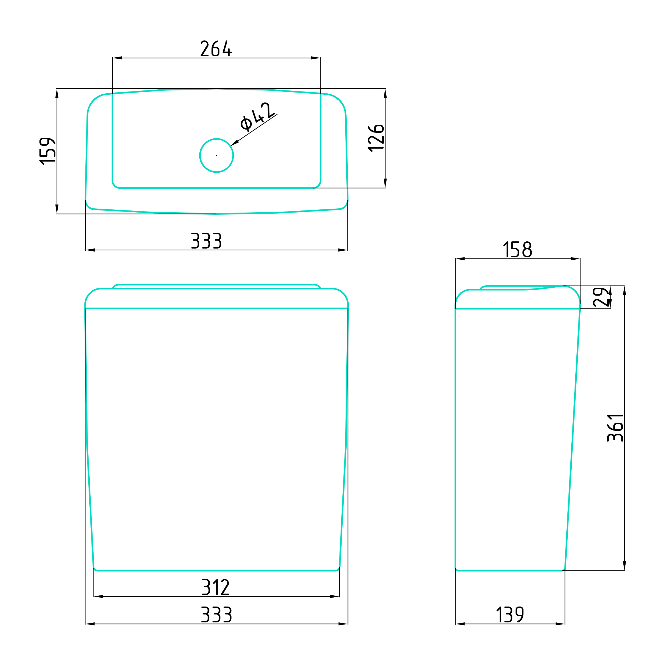 Атлас new Унитаз + бачок - GESSO  - Вид №2
