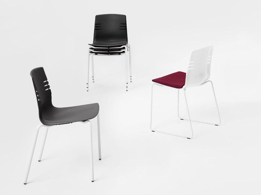 Mara Стул из полипропилена, штабелируемый салазками  3350  - Вид №3