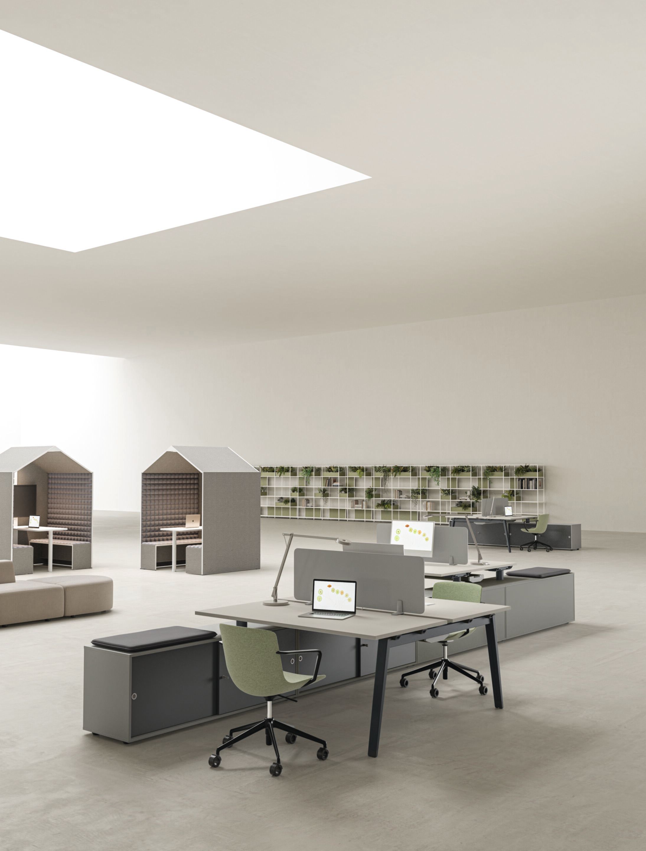 Секционный стол из меламина и металла DVO E-Place ARCH-00095485 - Вид №1