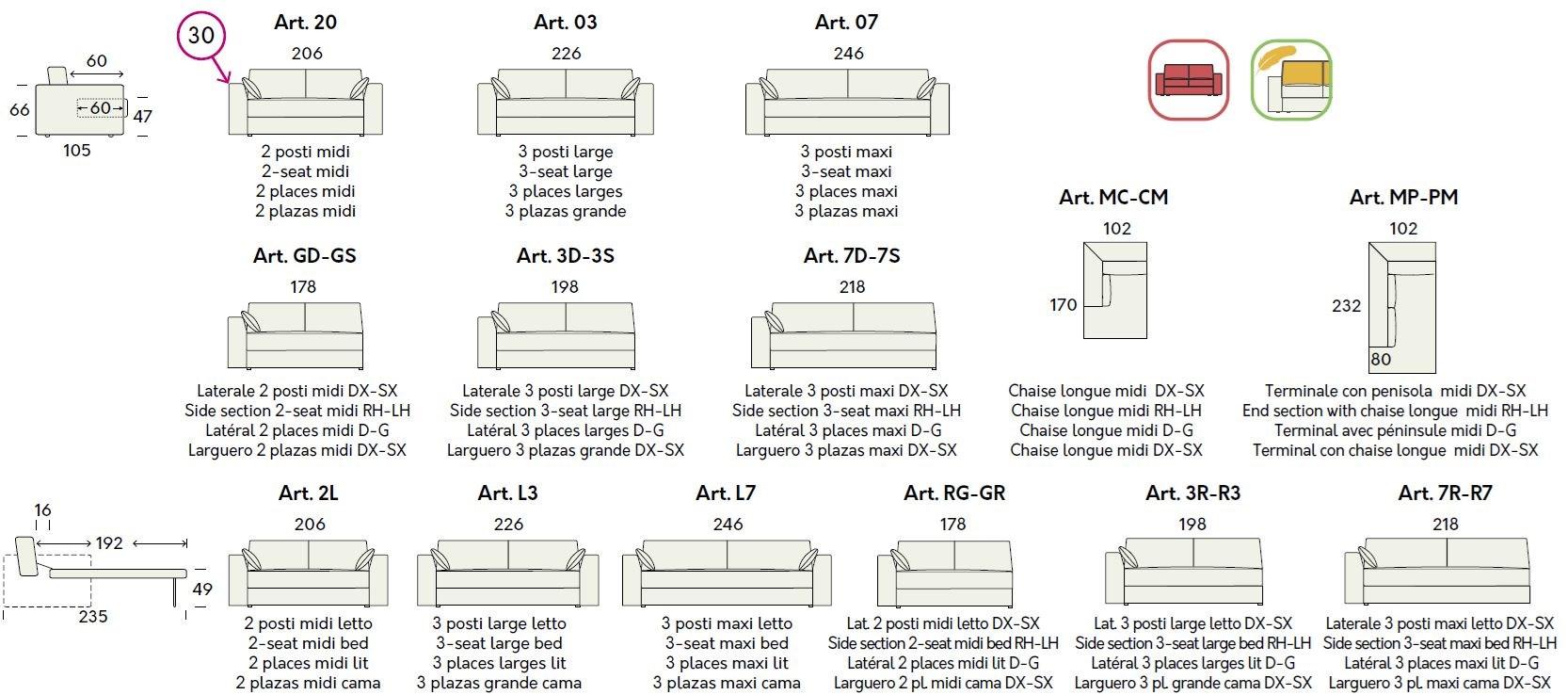 Felis 5-местный угловой диван-кровать из ткани Day & night sun-id-1402648 - Вид №12
