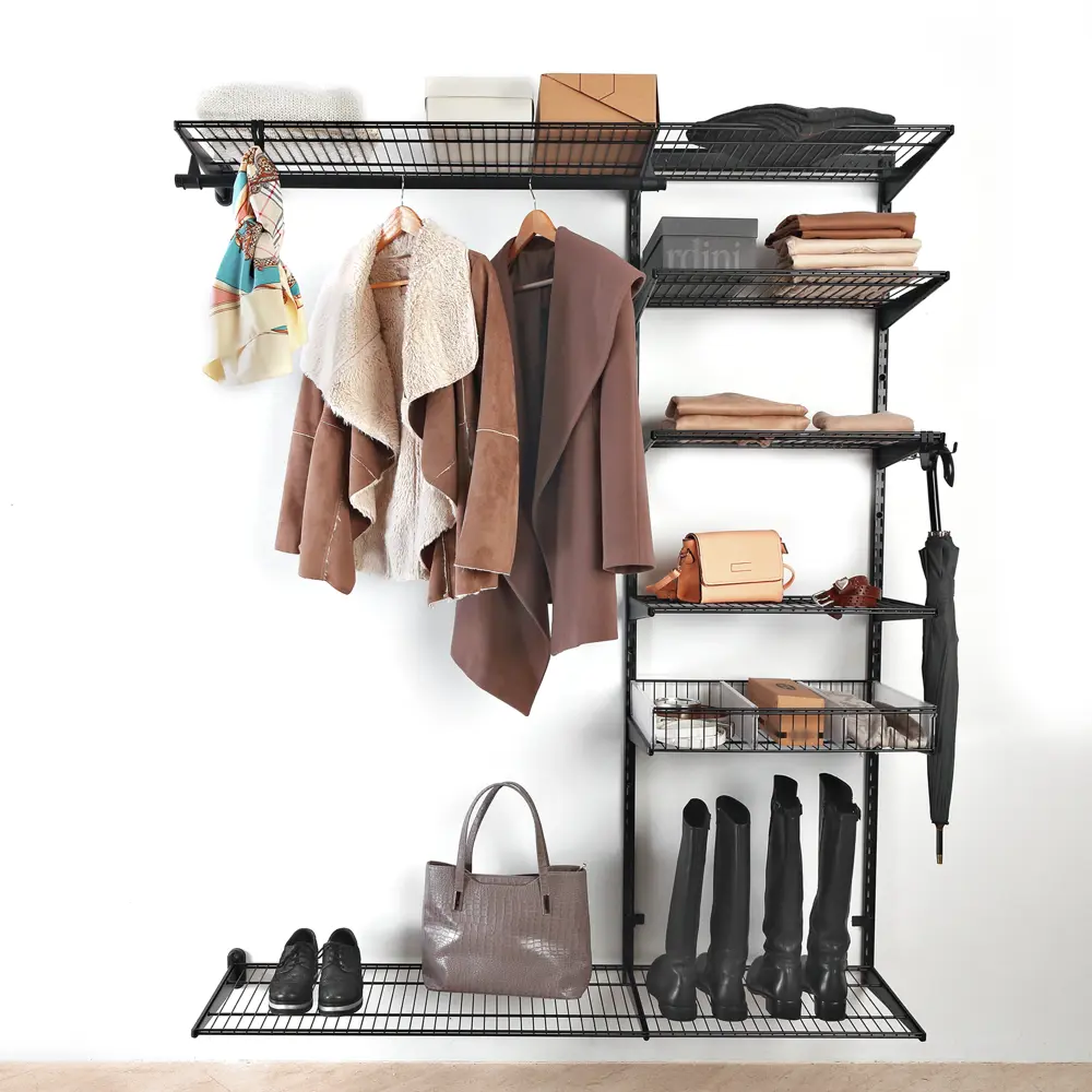 Штанга для гардеробной НСХ 60 см чёрная стальная 84909011 STLM-0057089 - Вид №6