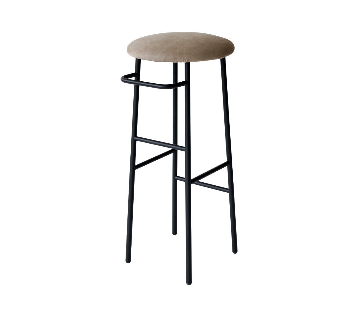 Ex.T Hang Высокий табурет с обивкой из нубука EXHANGTALLSEP Stand - Вид №1