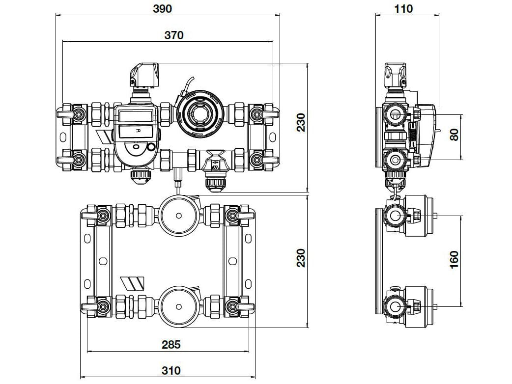Модуль терморегуляции и измерения тепловой энергии WATTS Domocompact ARCH-00065613 - Вид №2