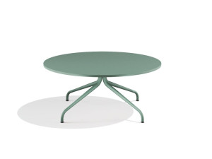 Круглый стальной журнальный столик с порошковым покрытием