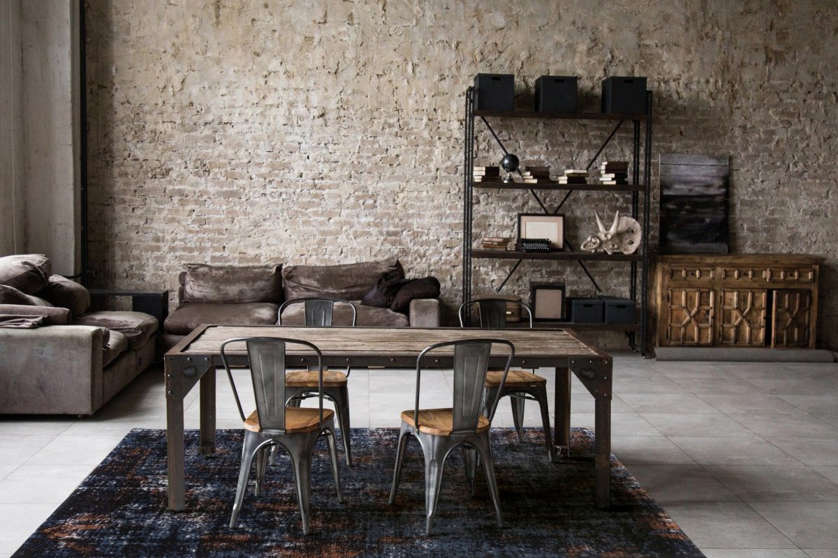 Ковер прямоугольный сине-рыжий цвета 230х160 см Flame Rusty Blue CARPETDECOR ДИЗАЙНЕРСКИЕ, MAGIC HOME 00-3893152 Оранжевый;синий  - Вид №1