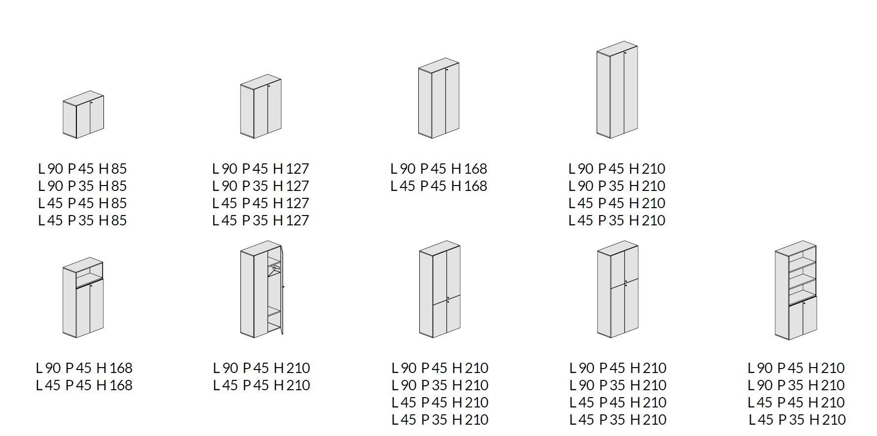 Офисный шкаф из лакированного стекла и дерева About Office Hype ARCH-00022466 - Вид №5