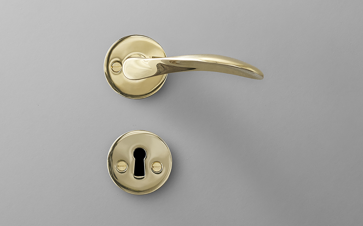 12405201030 Ручка нажимная AJ111, большая - латуньd line Arne Jacobsen  - Вид №1