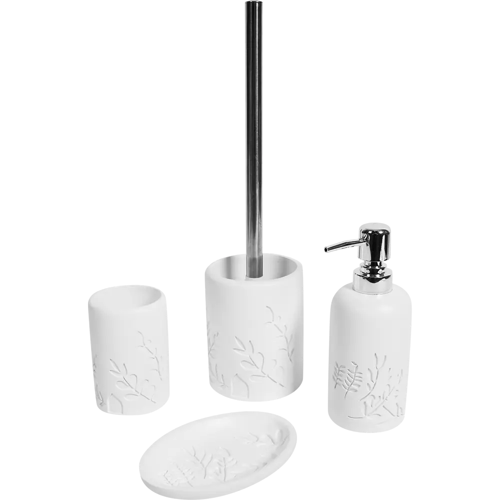 Дозатор для жидкого мыла Swensa Rame цвет белый STLM-2183546 - Вид №1