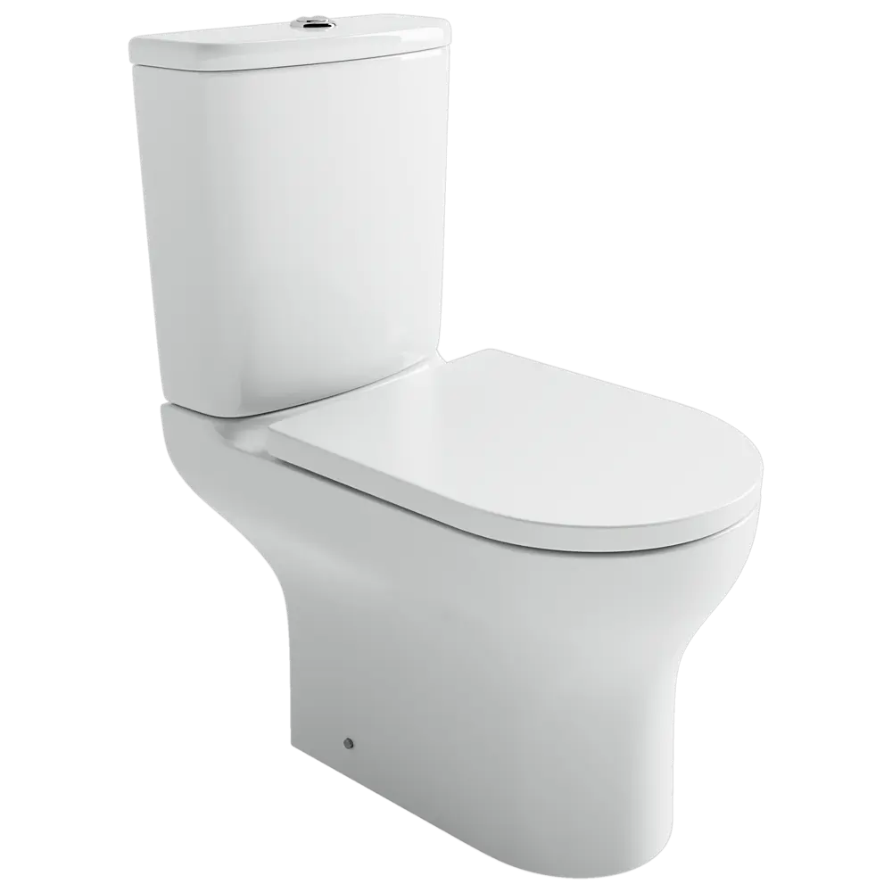 Унитаз-компакт Flo Round безободковый сиденье с микролифтом двойной смыв цвет Santreyd STLM-2029729