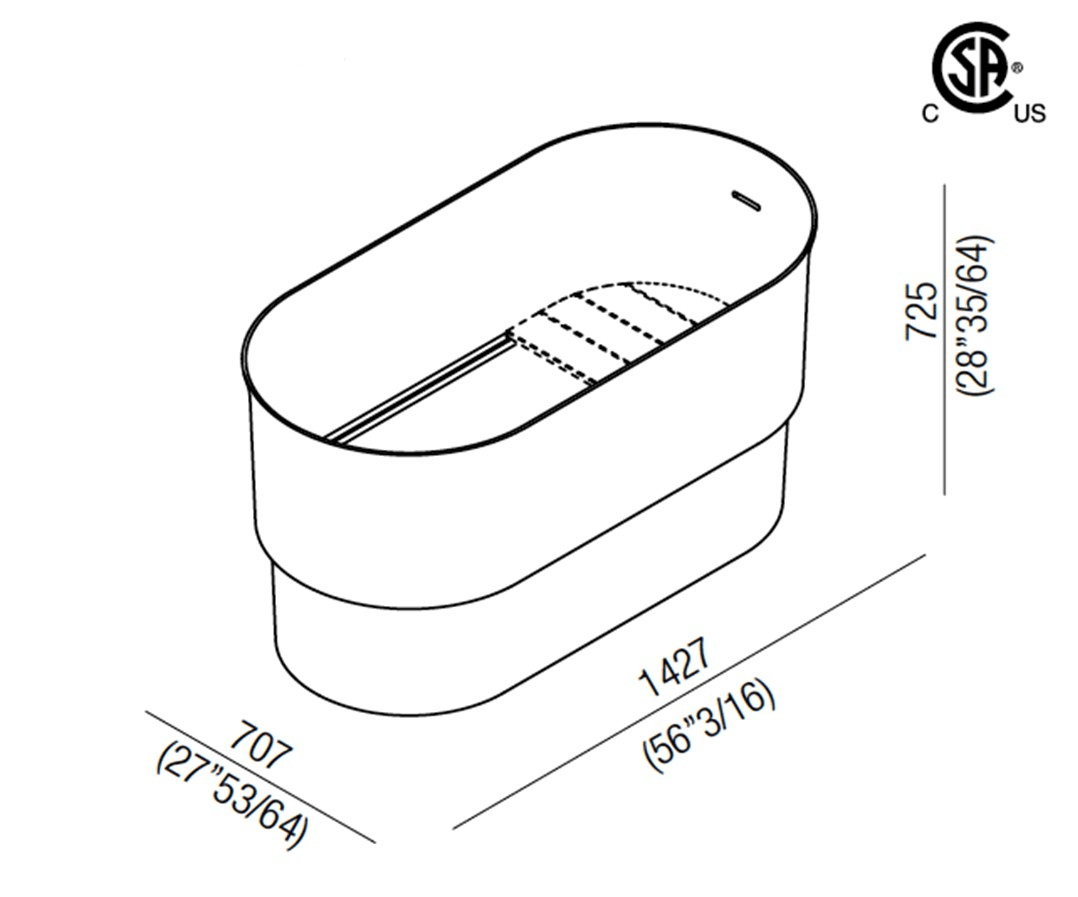 Agape Ванна CristalPlant® Immersion sun-id-1428264 - Вид №5