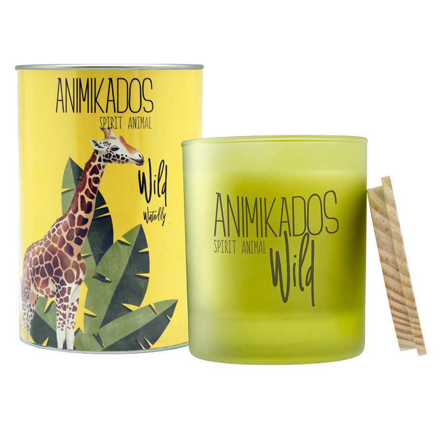 VV040WLAW Свеча ароматическая wild giraffe, Водная лилия, 40 ч Ambientair 