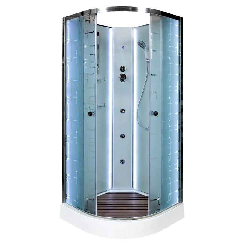 ЕМ4590 LED Душевая кабина DETO Серия EM ЕМ1580 N LED с гм.