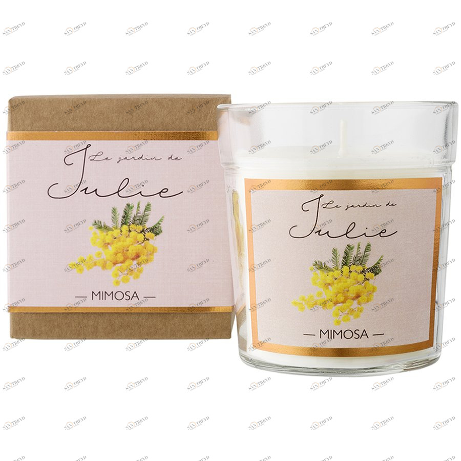 Свеча ароматическая Le Jardin De Julie "Мимоза" AMBIENTAIR  00-3894969 Белый 