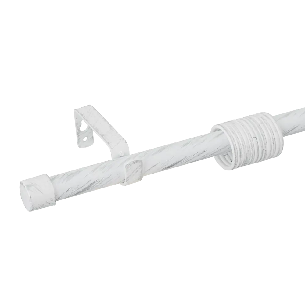 Карниз однорядный раздвижной Прованс 160-320 см металл цвет белый антик ORBIS STLM-2151524