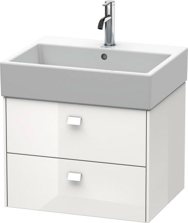 BR415304343 Brioso Тумбочка подвесная Базальт матовый, декор Duravit - Вид №2