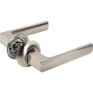 Дверная ручка Punto Ergo JR SN/CP, без запирания, комплект, цвет матовый никель/хром