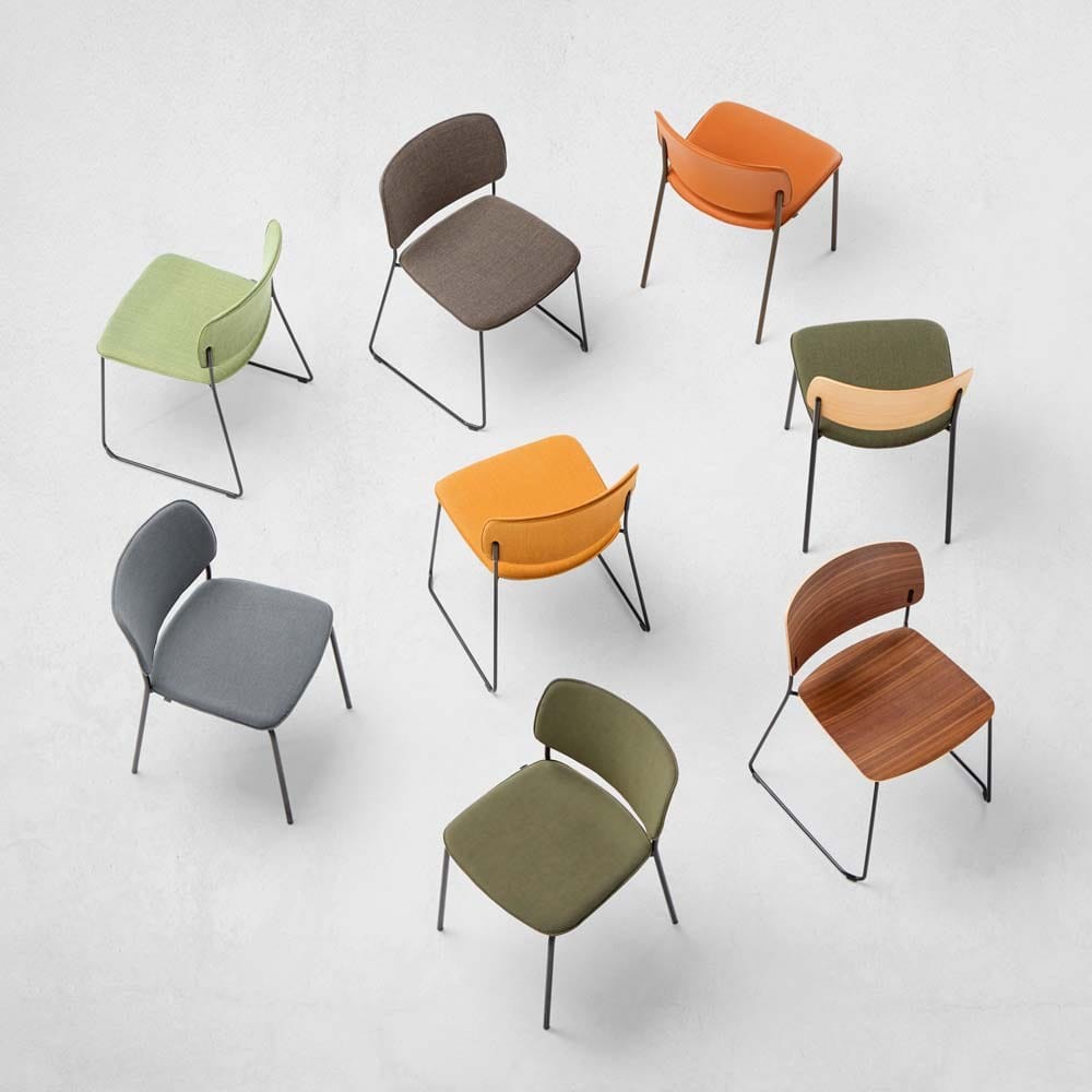 Штабелируемый стул из ткани INCLASS Aryn Wood ARCH-00036862 - Вид №1